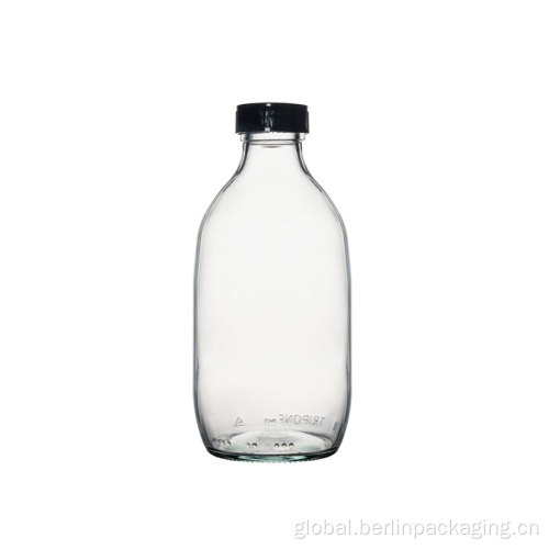 Clear Glass Beverage Bottles with Caps 100ml Coffee Juice Glass Bottle Supplier